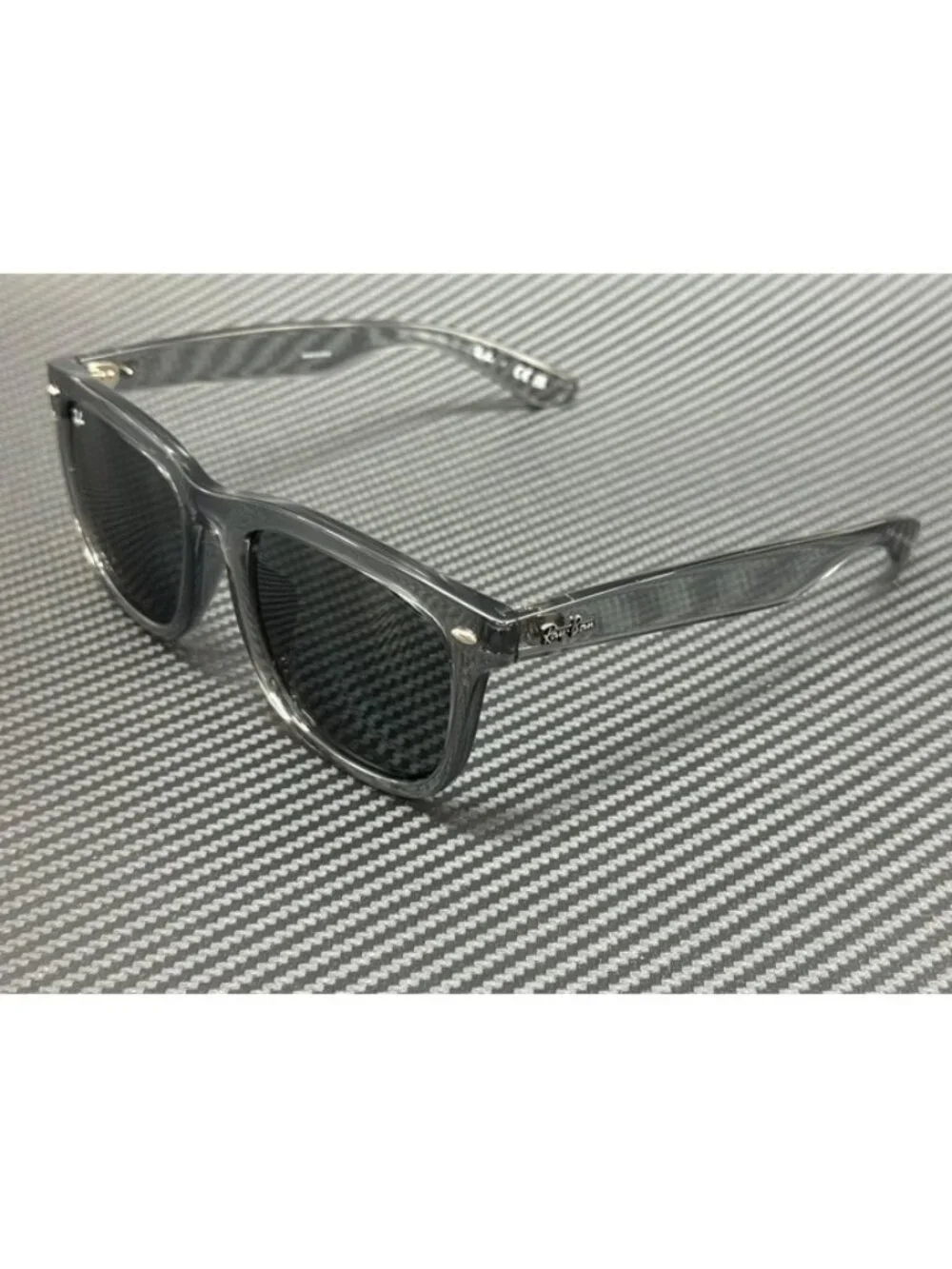 New Ray-Ban Men Transparent Grey Sunglasses 57-19-145